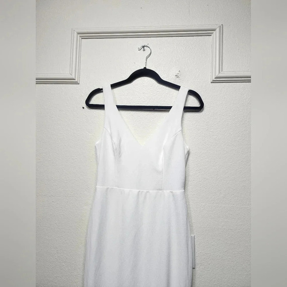 Lulus Into Your Heart White Button Back Mermaid Maxi Dress M Wedding Bride - Picture 7 of 15